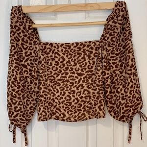 cheetah crop top